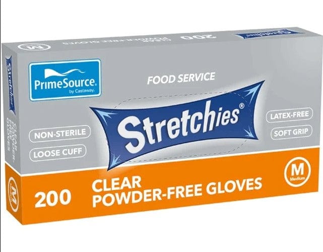 Local Kiwi Deals Business & Industrial MEDIUM STRETCHIES DISPOSABLE GLOVES POWDER FREE CLEAR 200/BOX