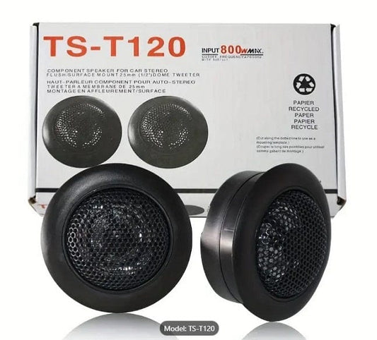 Local Kiwi Deals Car Parts & Accessories 25MM 800W MAX Dome Tweeter [TS-T120]