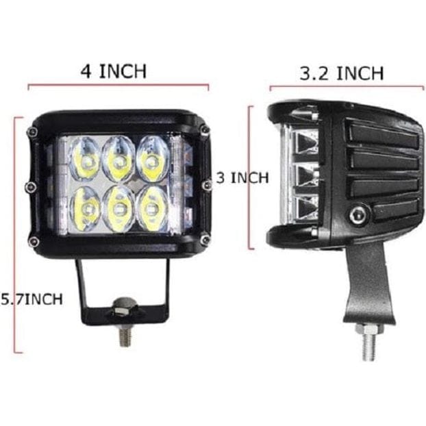 Local Kiwi Deals Car Parts & Accessories 36W 4INCH SIDE SHOOTER LED POD WORK LIGHTS (2 PACK)