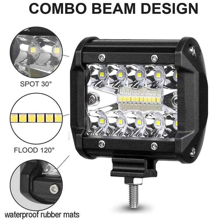 Local Kiwi Deals Car Parts & Accessories 45W 18LED 4 INCH12V  24V LED SPOT LIGHT (1 PACK)
