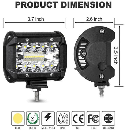 Local Kiwi Deals Car Parts & Accessories 45W 18LED 4 INCH12V  24V LED SPOT LIGHT (1 PACK)