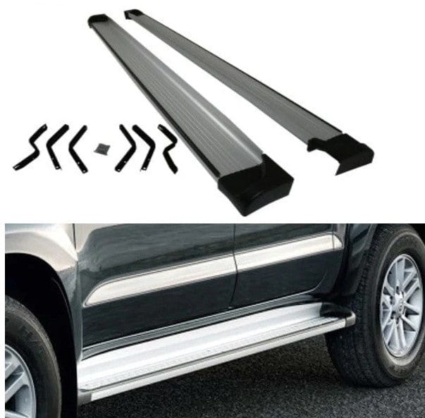 Local Kiwi Deals Car Parts & Accessories SIDE STEPS RUNNING BOARD FOR TOYOTA HILUX 2005-2015 (SILVER)
