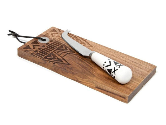 Local Kiwi Deals Cinemon Pacifica Cheese Knife & Rectangle Board