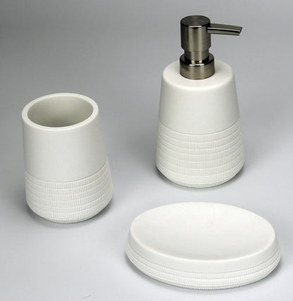 Local Kiwi Deals Clearance: Bubble: Bathroom 3-Piece Set - White Stone (RYX6101-WS)