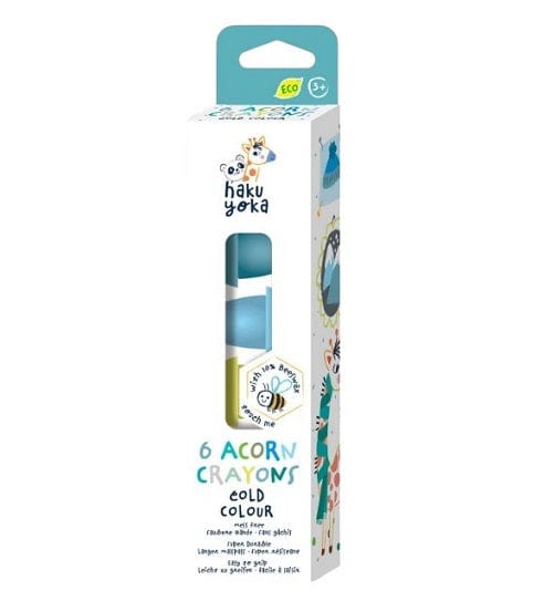 Local Kiwi Deals COLD Haku Yoka: Acorn Crayons (6-Pack)