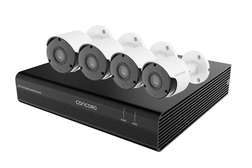 Local Kiwi Deals Concord 8 Channel AHD DVR Kit - 4 x 1080p Bullet Cameras V3 QV5064