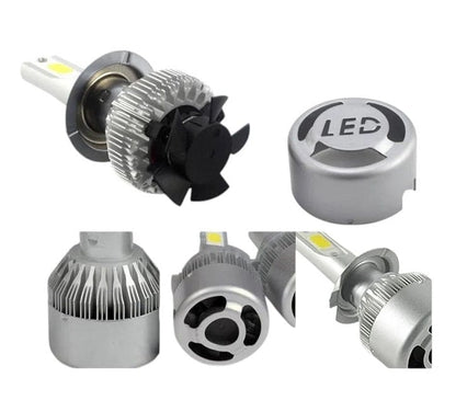Local Kiwi Deals DC 9-32V LED Headlight Bulbs Ventilated 6500k 2Pcs
