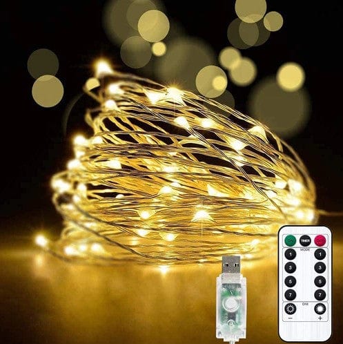 Local Kiwi Deals Decoration 5M-50LED USB Powered Fairy Seed LED Lights Copper Wire String (5M-50LED) & (10M-100LED)
