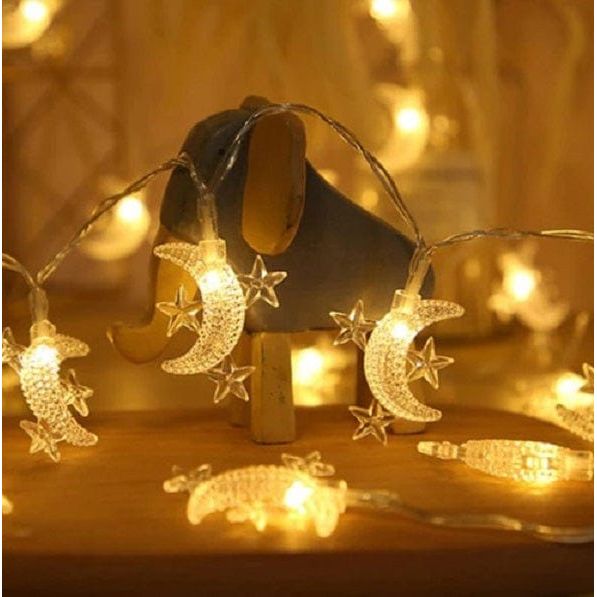 Local Kiwi Deals Decoration 6M 40 Leds Fairy Battery Operated Moon String Lights
