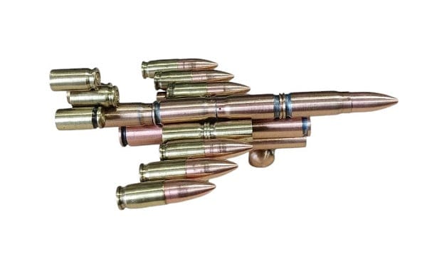 Local Kiwi Deals Decoration Bullet Shell Casings Shaped Rare Model Air Force Jet Airplane (SMALL)