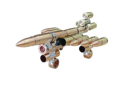 Local Kiwi Deals Decoration Bullet Shell Casings Shaped Rare Model Air Force Jet Airplane (SMALL)