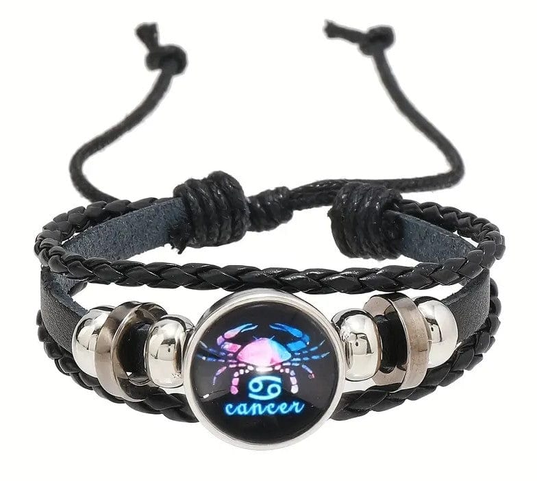 Local Kiwi Deals Decoration CANCER Retro Braided Zodiac Constellation Bracelet