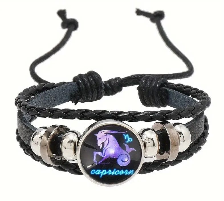 Local Kiwi Deals Decoration CAPRICORN Retro Braided Zodiac Constellation Bracelet