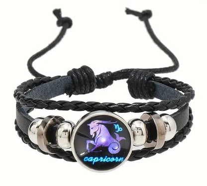Local Kiwi Deals Decoration CAPRICORN Retro Braided Zodiac Constellation Bracelet