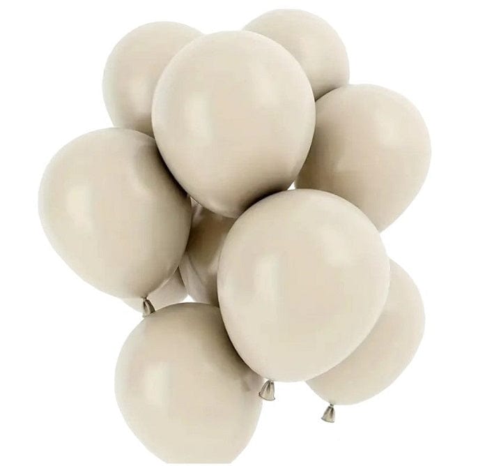 Local Kiwi Deals Decoration CREAM Party Matte Balloons 100 Pack 25Cm