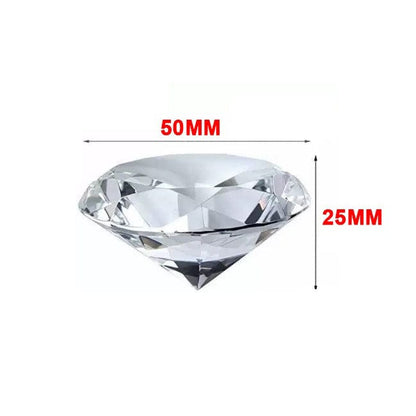 Local Kiwi Deals Decoration Diamond Shape Glass Paper Weight with Clear Finish 50 X 25MM