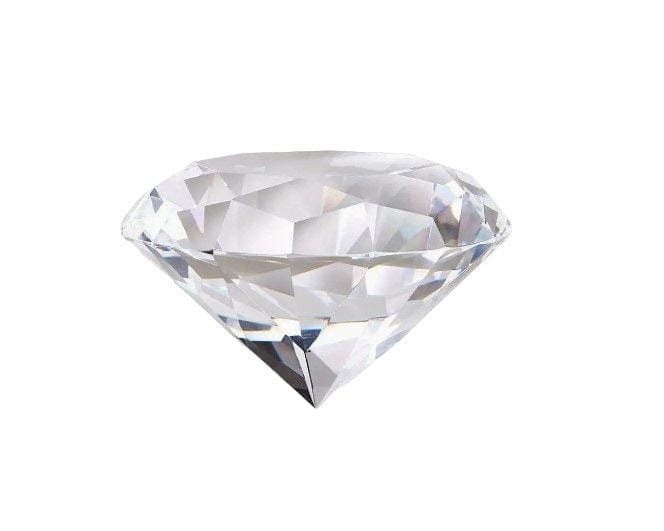 Local Kiwi Deals Decoration Diamond Shape Glass Paper Weight with Clear Finish 50 X 25MM
