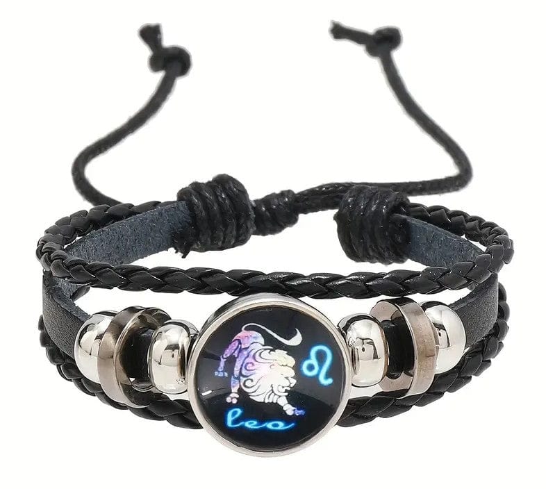 Local Kiwi Deals Decoration LEO Retro Braided Zodiac Constellation Bracelet