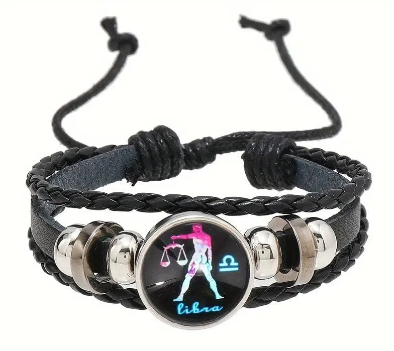 Local Kiwi Deals Decoration LIBRA Retro Braided Zodiac Constellation Bracelet