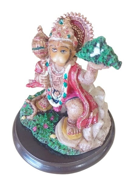 Local Kiwi Deals Decoration Lord Hanuman Marble Dust Statue 10.5 X 9.5Cm