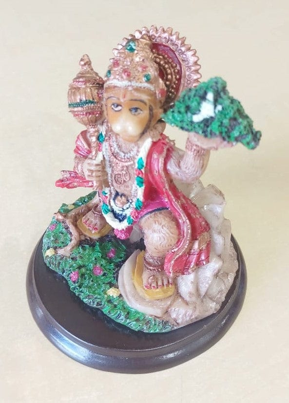 Local Kiwi Deals Decoration Lord Hanuman Marble Dust Statue 10.5 X 9.5Cm