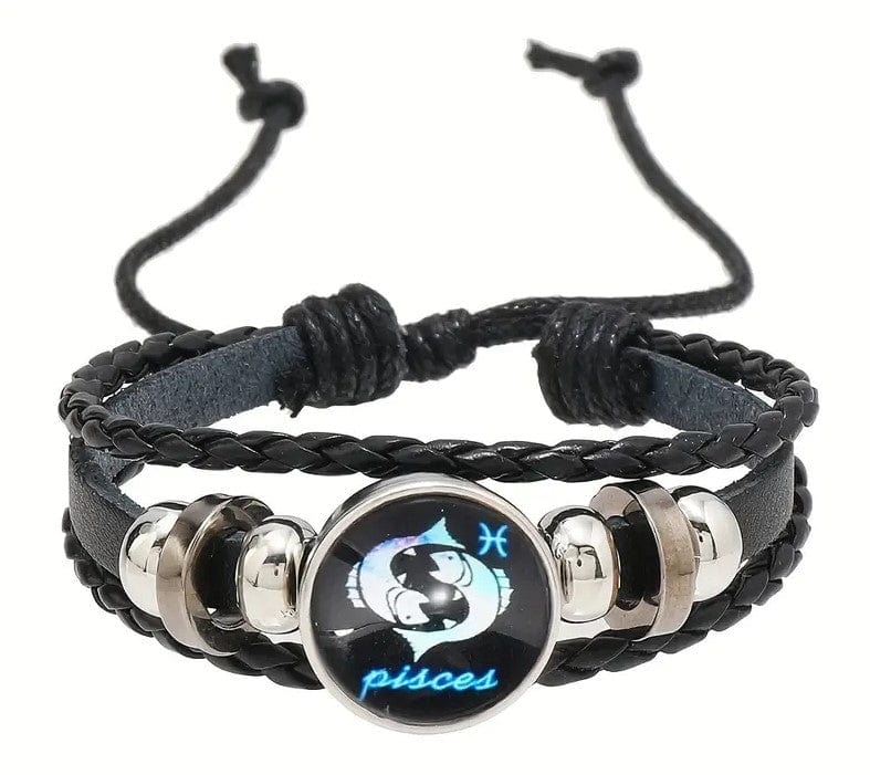Local Kiwi Deals Decoration PISCES Retro Braided Zodiac Constellation Bracelet