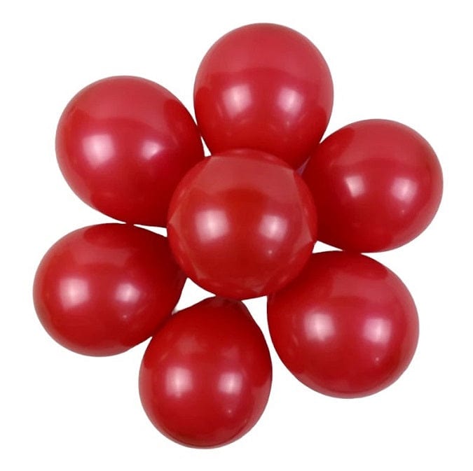 Local Kiwi Deals Decoration RED Party Matte Balloons 100 Pack 25Cm