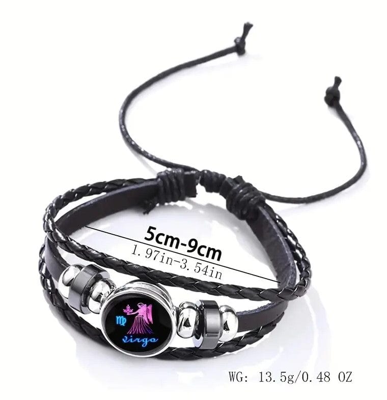 Local Kiwi Deals Decoration Retro Braided Zodiac Constellation Bracelet