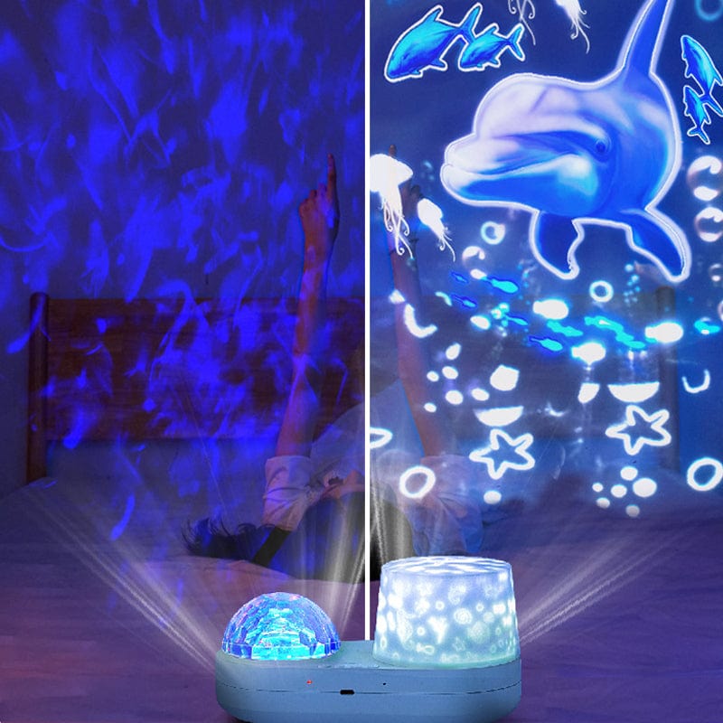 Local Kiwi Deals Decoration Rotating Music Starry & Ocean Projection Night Light
