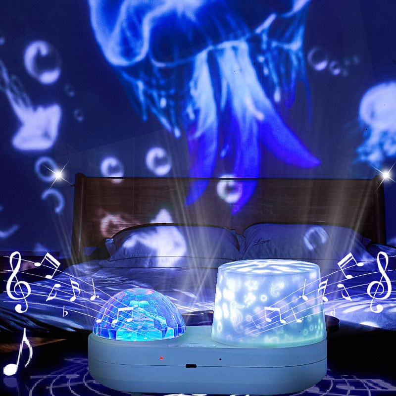 Local Kiwi Deals Decoration Rotating Music Starry & Ocean Projection Night Light