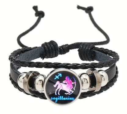 Local Kiwi Deals Decoration SAGITTARIUS Retro Braided Zodiac Constellation Bracelet