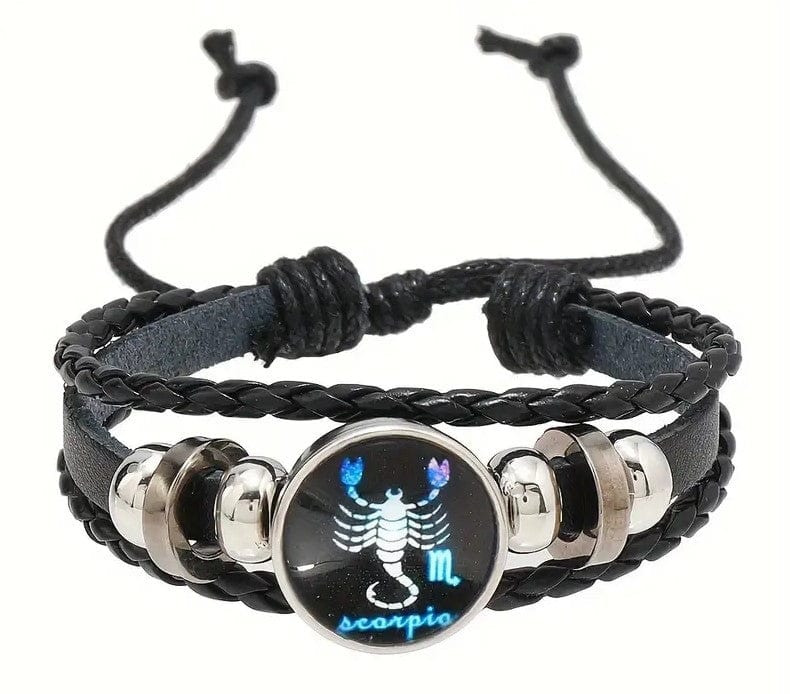 Local Kiwi Deals Decoration SCORPIO Retro Braided Zodiac Constellation Bracelet