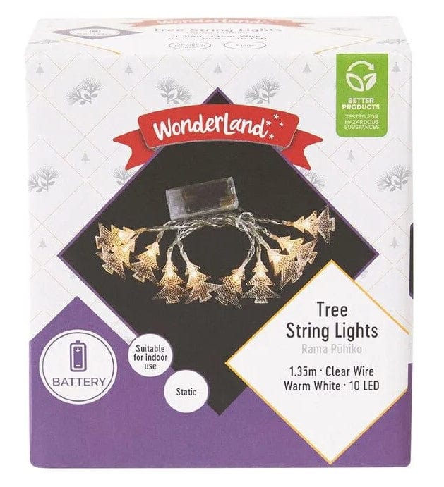 Local Kiwi Deals Decoration Wonderland Battery Lights 1.35m Tree Warm White 10 LED