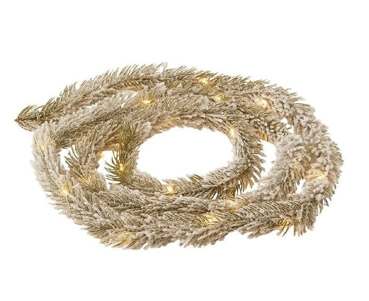 Local Kiwi Deals Decoration Wonderland Battery Lights Pine Leaves Warm White 25 LED 2m