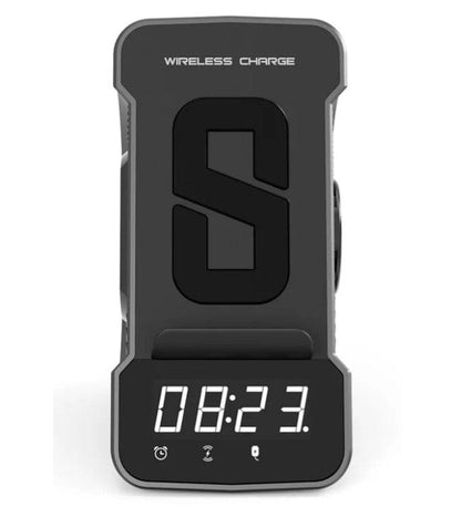Local Kiwi Deals Digital Display 3-in-1 Alarm Clock with Wireless Charging - Grey