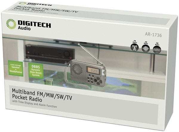 Local Kiwi Deals Digitech Multiband FM/MW/SW Pocket Radio