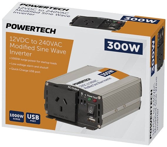 Local Kiwi Deals Electrical and Fittings 300W (1000W) 12VDC to 230VAC Modified Sinewave Inverter