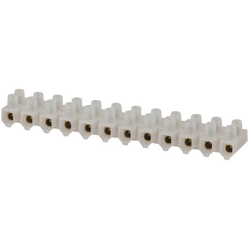 Local Kiwi Deals Electrical and Fittings 6 Amp 12-way Screw Terminal Strip/Block