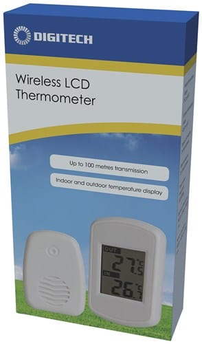 Local Kiwi Deals Electrical and Fittings Digitech Wireless In & Out LCD Thermometer