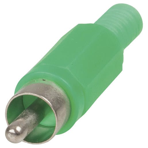 Local Kiwi Deals Electrical and Fittings GREEN RCA Plug - Plastic