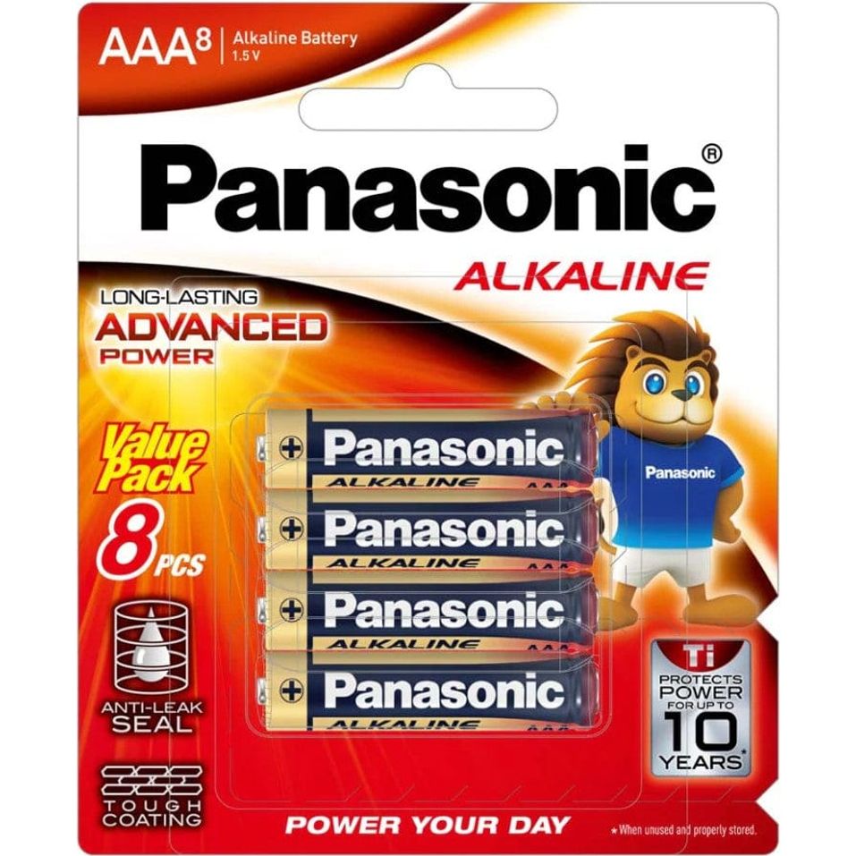 Local Kiwi Deals Electrical and Fittings Panasonic Batteries Alkaline AAA (8 Pack)
