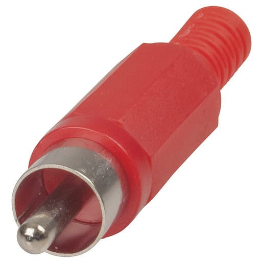Local Kiwi Deals Electrical and Fittings RED RCA Plug - Plastic