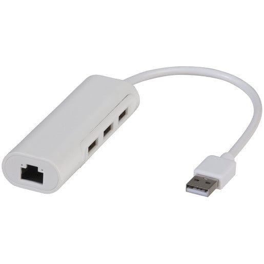 Local Kiwi Deals Electrical and Fittings USB 2.0 to Ethernet Adaptor with 3-Port USB Hub