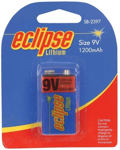 Local Kiwi Deals Electronics 1 PACK Eclipse Lithium 9V Battery (1200mAh)