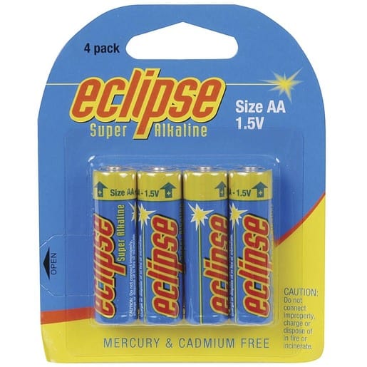 Local Kiwi Deals Electronics 4 PACK Eclipse AA Alkaline Batteries