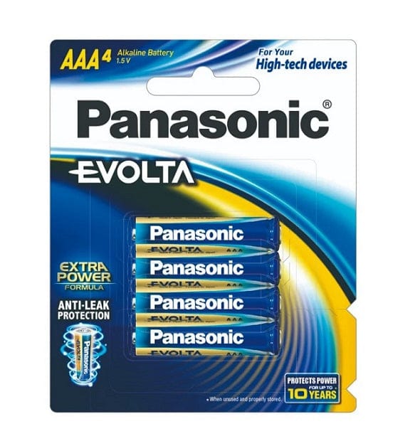 Local Kiwi Deals Electronics 4 PACK Panasonic Evolta AAA Batteries