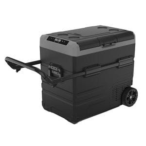 Local Kiwi Deals Electronics 55L Brass Monkey Portable Dual Zone Fridge/Freezer with Wheels and Battery Compartment
