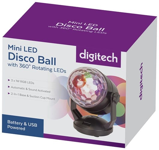 Local Kiwi Deals Electronics Digitech Mini LED Disco Ball