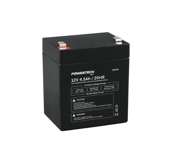 Local Kiwi Deals Electronics Powertech 12V 4.5Ah SLA Battery SB2484