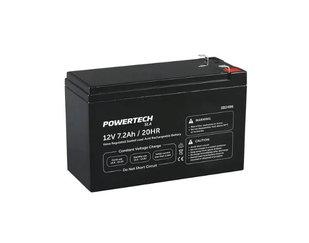 Local Kiwi Deals Electronics Powertech 12V 7.2Ah SLA Back-up Battery - NBN/ALARM/UFB SB2486